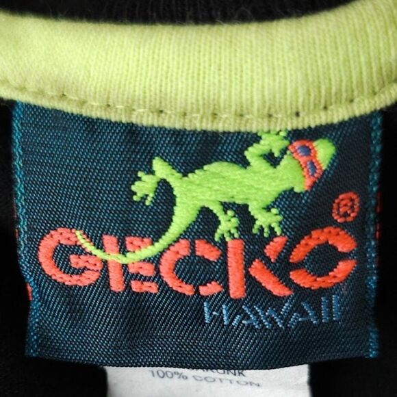 Gecko Hawaii T Shirt Mens Size Small Vintage 90s Y2K Skater Skateboard Longboard - Picture 4 of 5